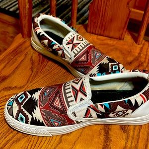 Aztec slip-ons